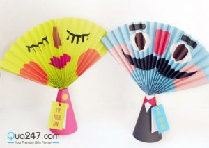 Làm quạt giấy ngộ nghĩnh xinh xinh